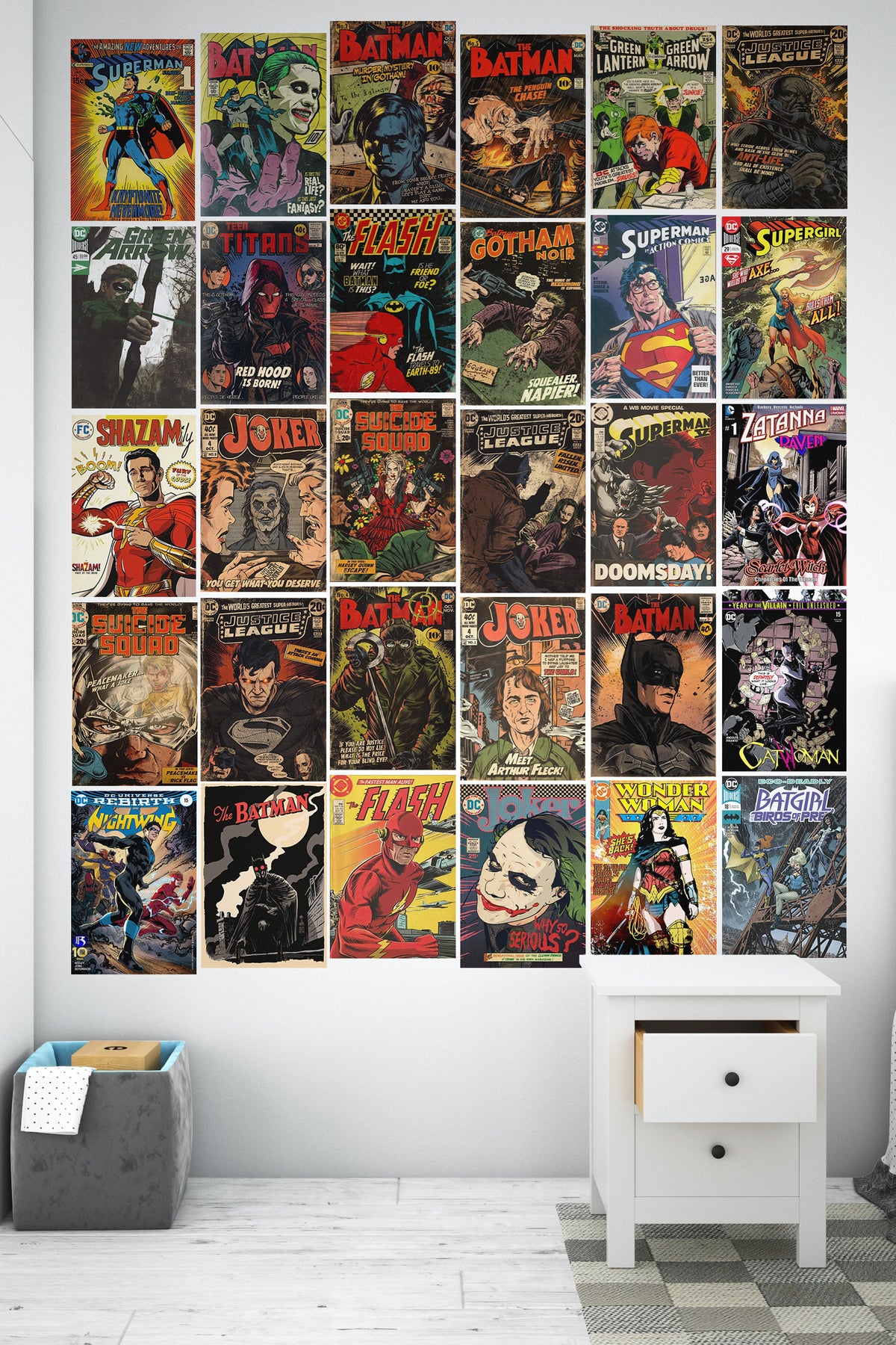 DC COMIC COLLAGE | DC Collectible | Wall Setup Pack