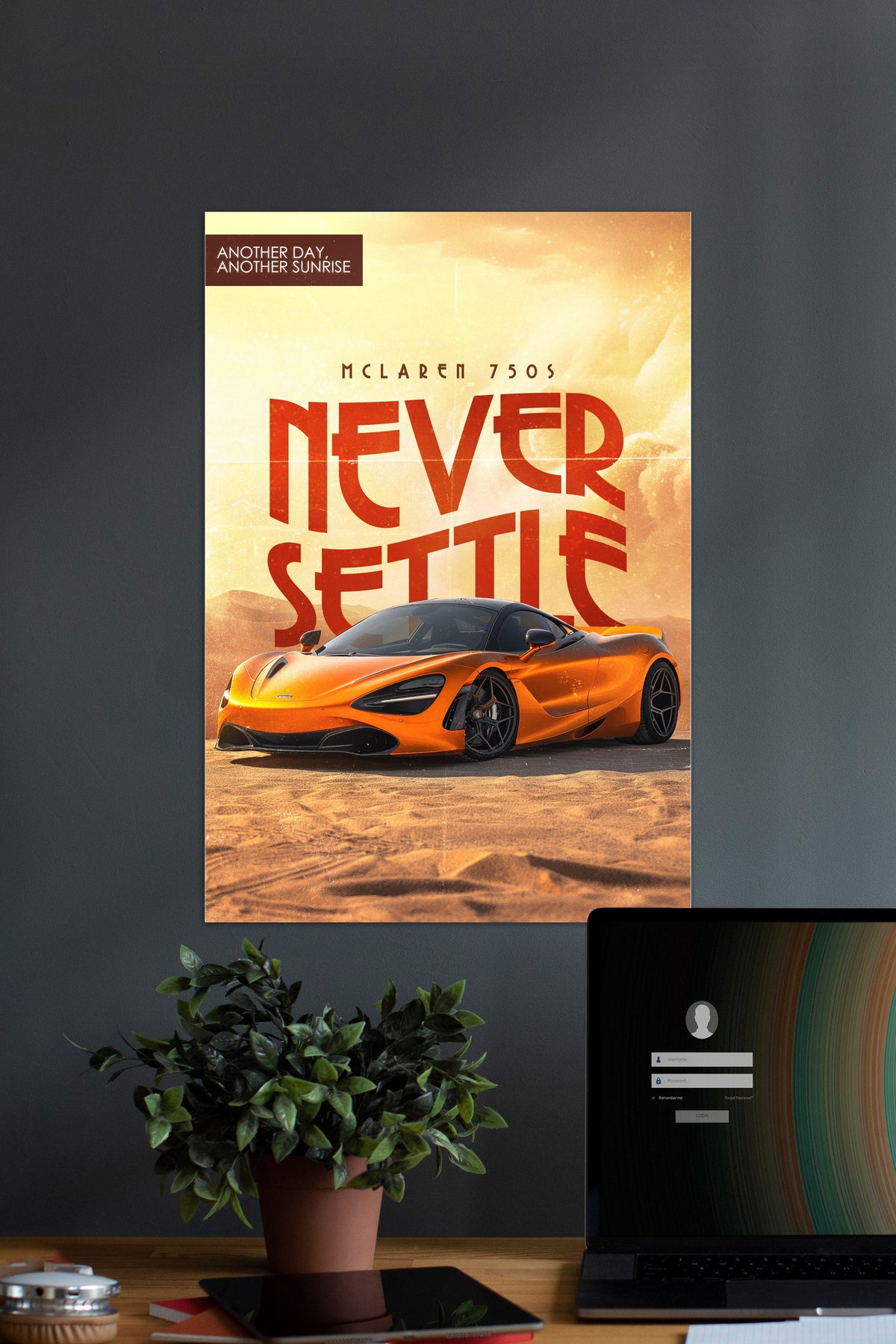 NEVER SETTLE x MCLARAN 750S | CONCEPT CARS #08 | CAR POSTERS