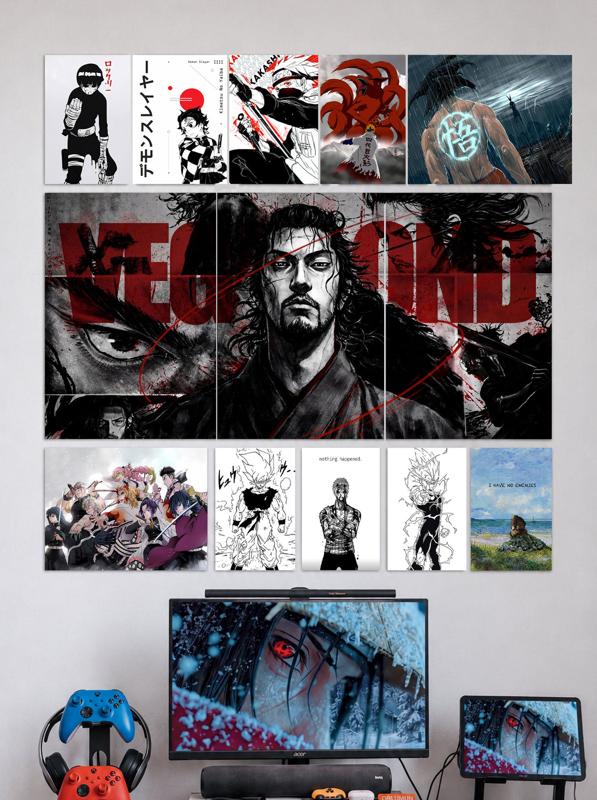 Legendary Warriors Wall Setup Combo | A3 | A4 | A5 | Wall Setup Pack