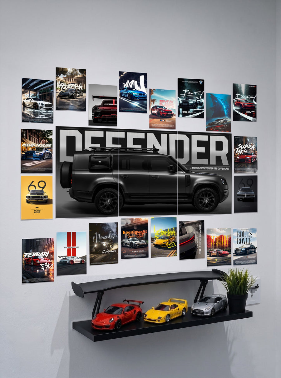 Dream Garage Wall Collection | 21 Design Setup Combo | Wall Setup Pack