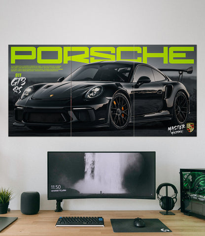 Porsche 911 GT3 RS #01 | Master Machine Car | 3 Piece Set