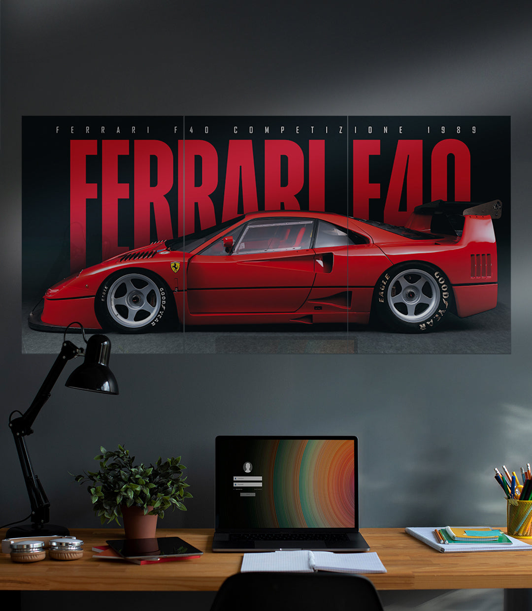 Ferrari F40 Competizione 1989 | CAR SET | 3 Piece Set