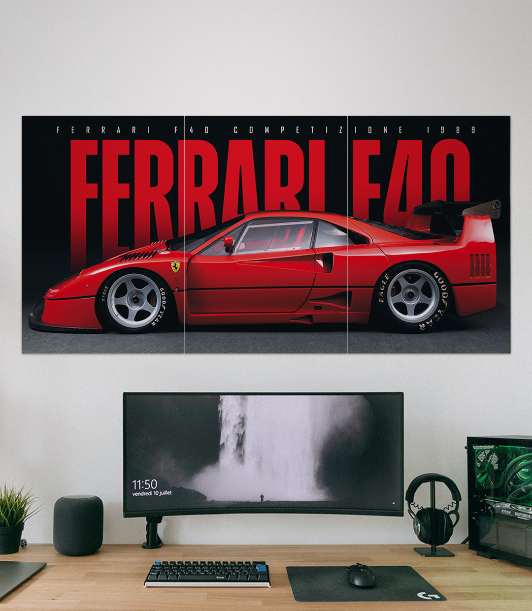 Ferrari F40 Competizione 1989 | CAR SET | 3 Piece Set