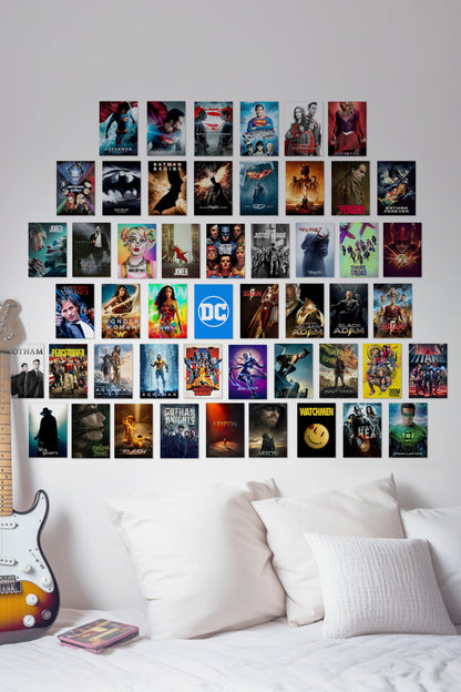 50 Epic DC Cinematic Universe Collage | Wall Setup Pack