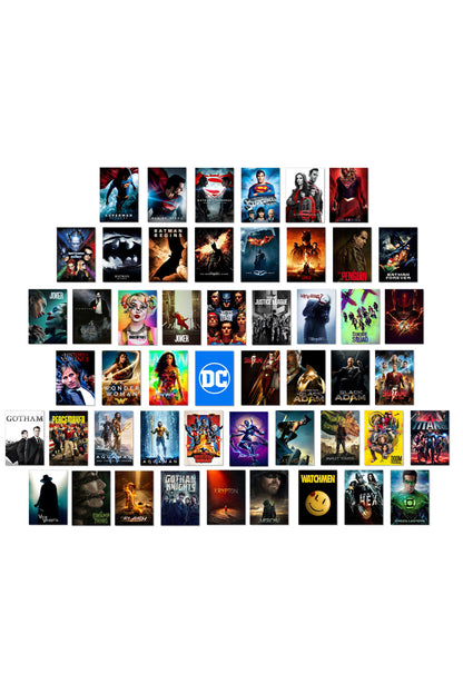 50 Epic DC Cinematic Universe Collage | Wall Setup Pack