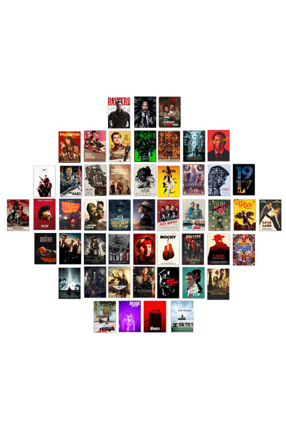 50 Epic Movie Collage Set | Wall Setup Pack