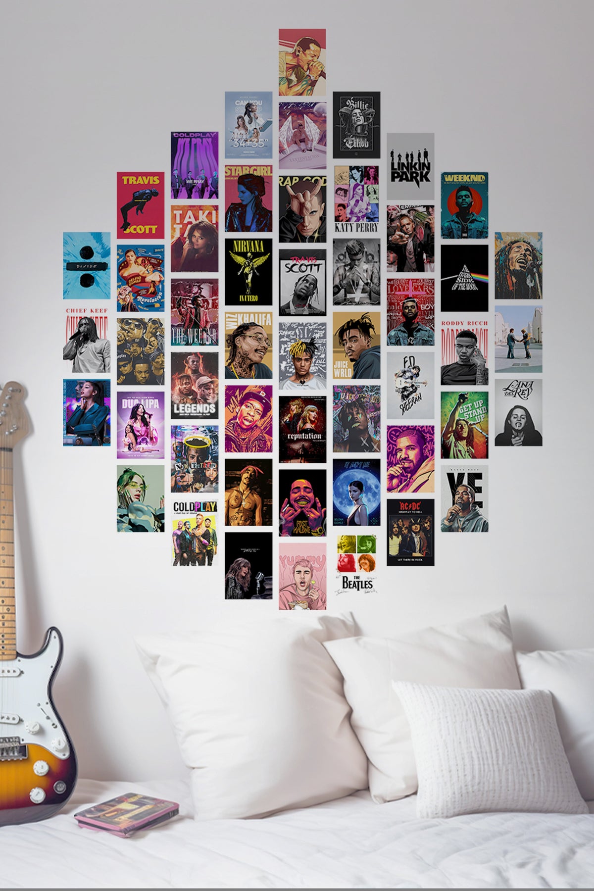 50 Epic Music Collage Set | Wall Setup Pack