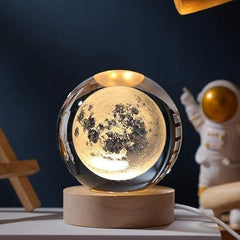 3D Crystal Ball Night Lamp 🌌 – Perfect Blend of Elegance & Charm