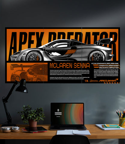 APEX PREDATOR X MCLAREN SENNA | CAR SET | 3 Piece Set