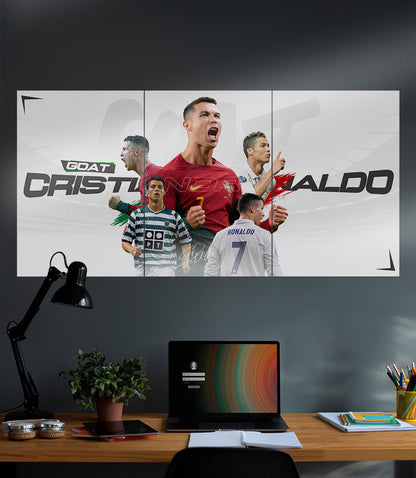 GOAT CRISTIANO RONALDO | Football SET | 3 Piece Set