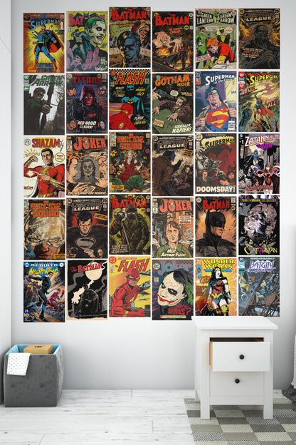 DC COMIC COLLAGE | DC Collectible | Wall Setup Pack