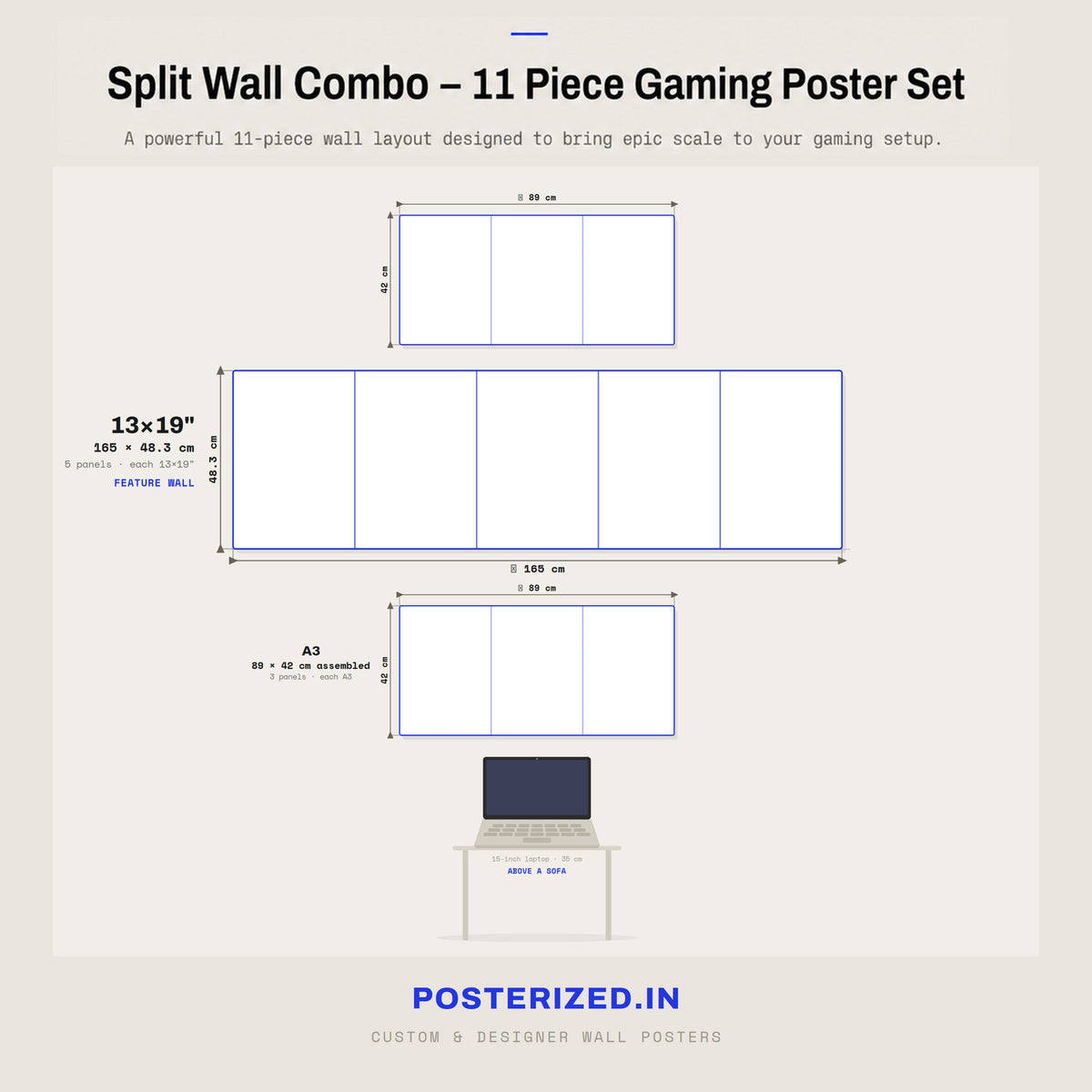 M416 Legendary 3 Weapon Skin | Split Panel Set | Wall Setup Pack