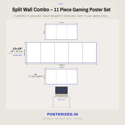 M416 Legendary 3 Weapon Skin | Split Panel Set | Wall Setup Pack