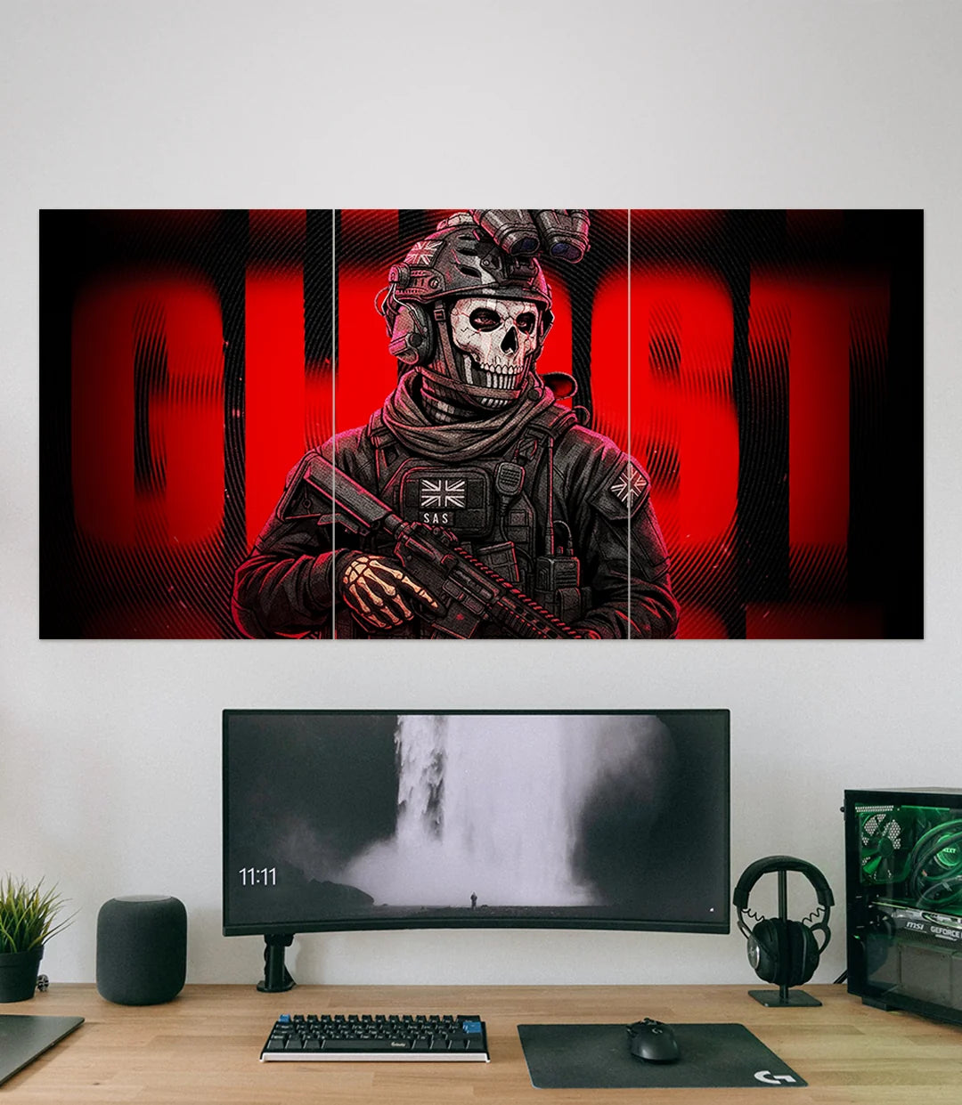 Ghost | Call Of Duty | Game Set | 3 Piece Set