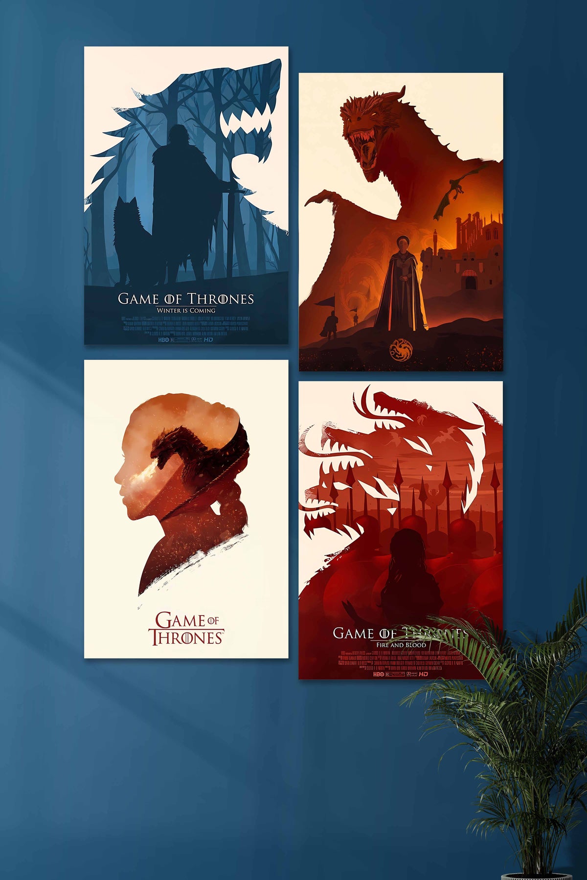 Blood and Fire Four Set | Game of Thrones | 4 Piece Set