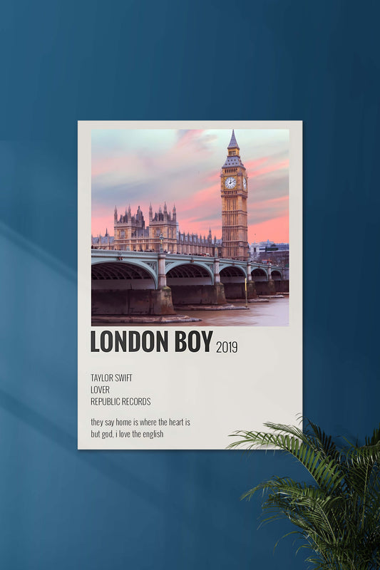 London Boy x Taylor Swift | Music Card | Music Artist Poster
