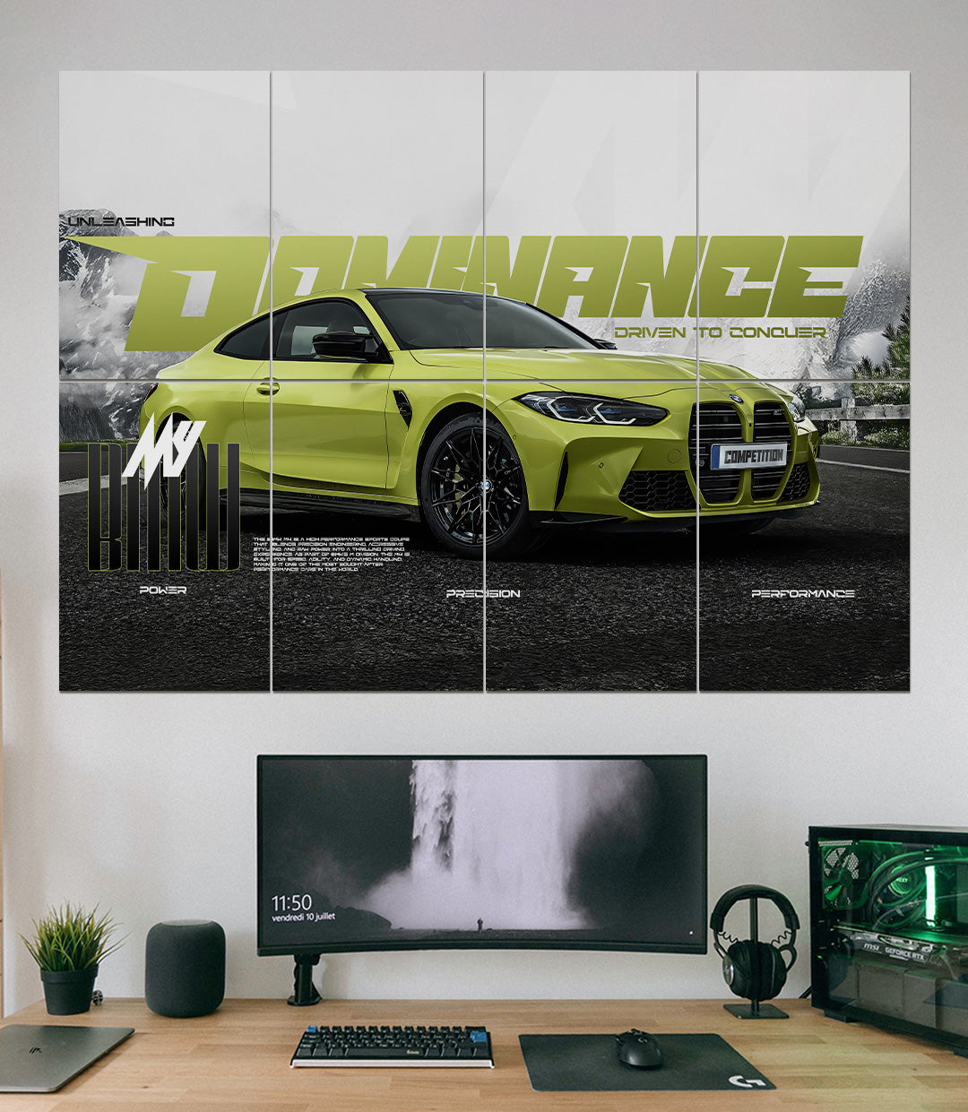 BMW M4 DOMINANCE | Super Car | 8 Panel Split Wall Set