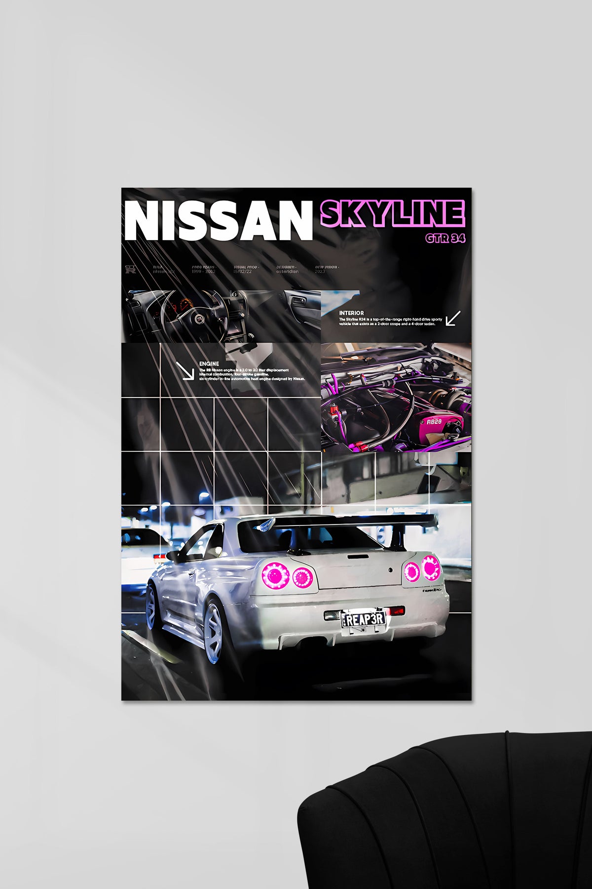 NISSAN SKYLINE | AUTOMOTIVE ART #02 | CAR POSTERS