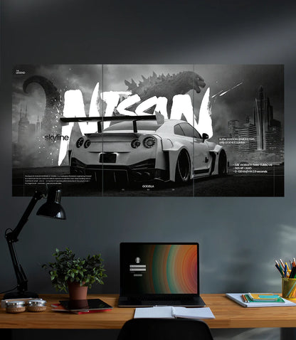 Nissan Skyline GOZILLA  | Car Set | 3 Piece Set