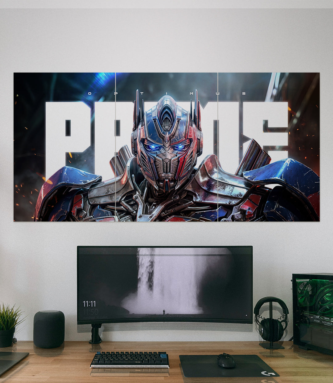 Optimus Prime | Transformers Cinematic wall art | 3 Piece Set