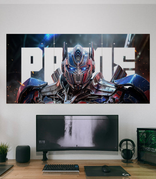 Optimus Prime | Transformers Cinematic wall art | 3 Piece Set