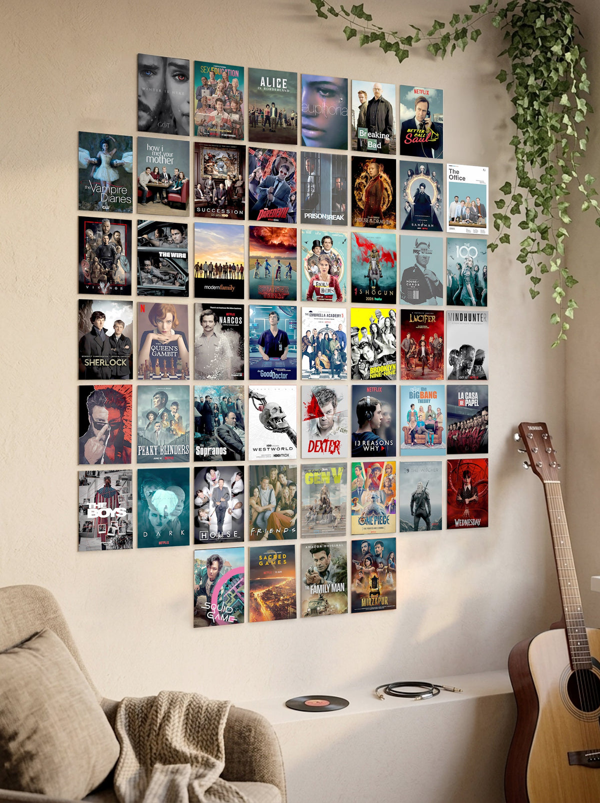 50 Epic TV Series Collage | Wall Setup Pack