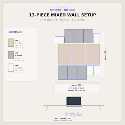 Multiverse Legends  | Premium Wall Setup Pack | 11 Design A4 A3 Mix Pack