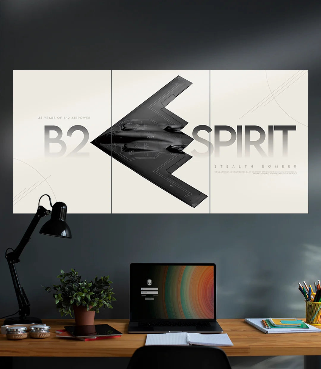 Stealth Bomber B2 Spirit | Fighter Jet | 3 Piece Set