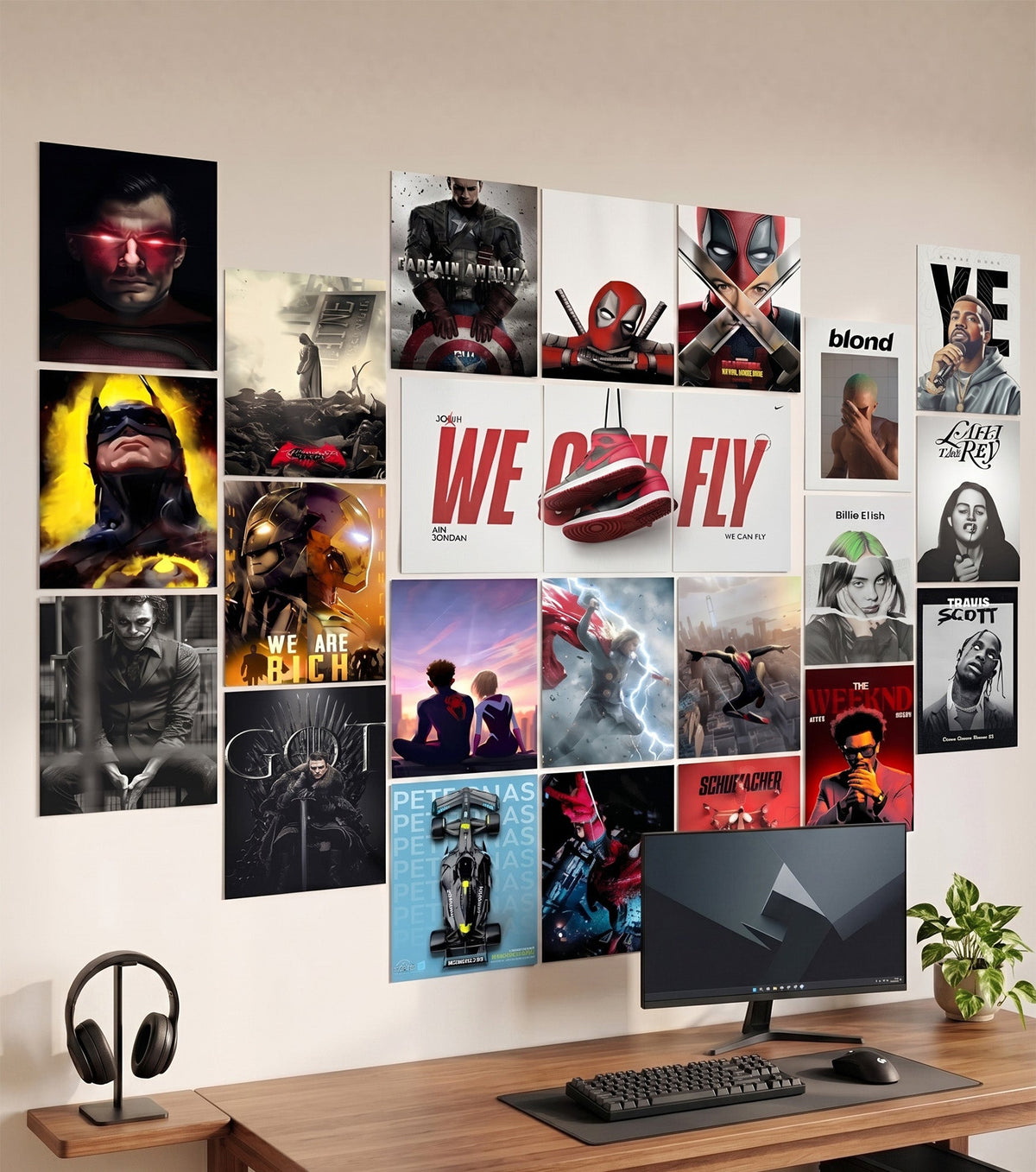 Ultimate Fan Wall Setup - 24 A4 Pack | Wall Setup Pack