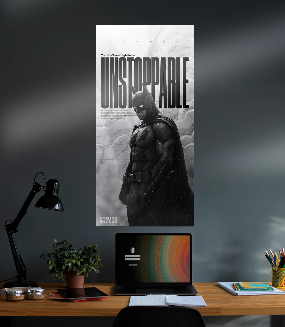 Unstoppable | Dark Knight | Motivational | BATMAN | 3 Piece Set