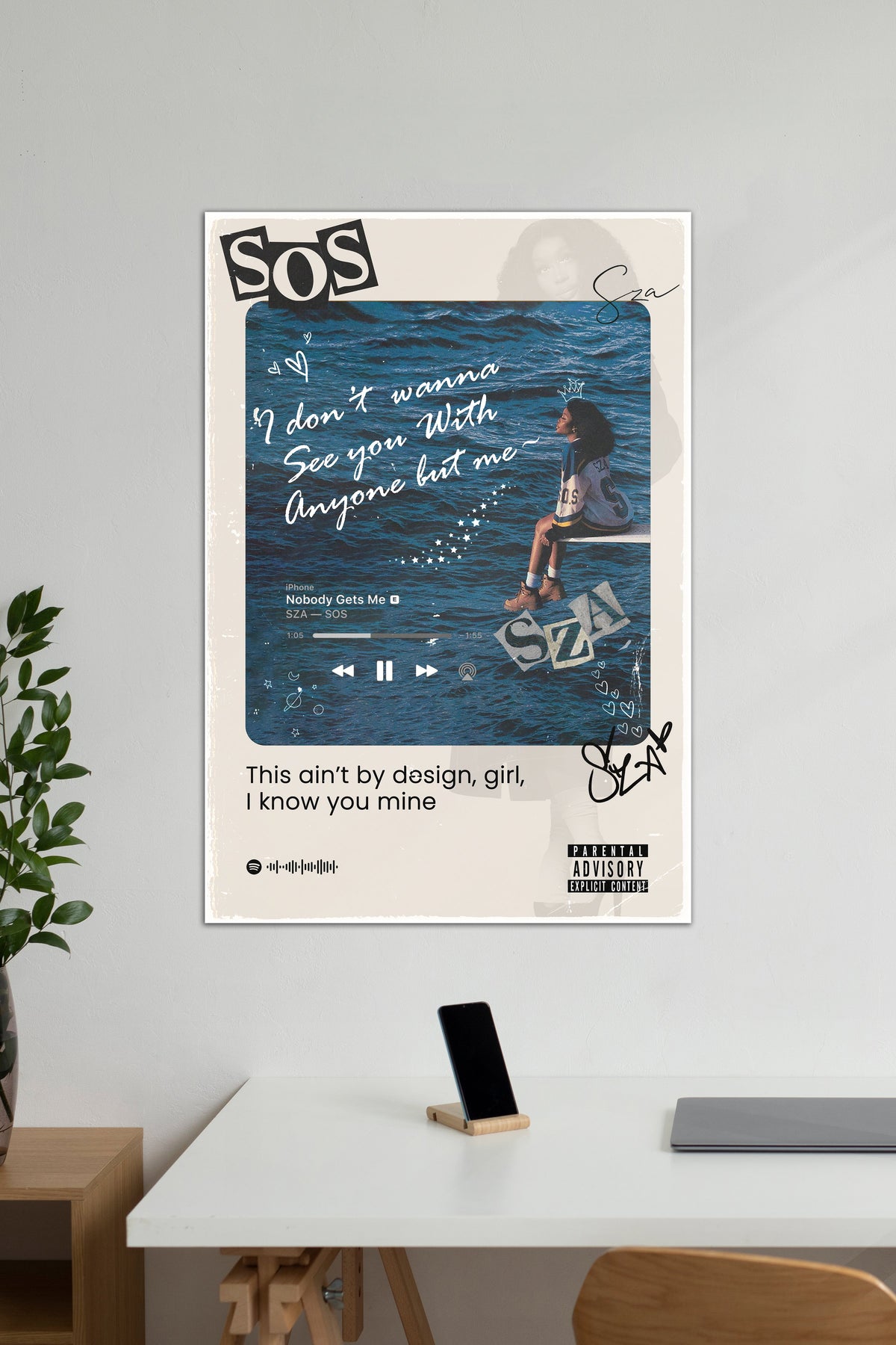 SOS X SZA | SZA | Music Artist Poster
