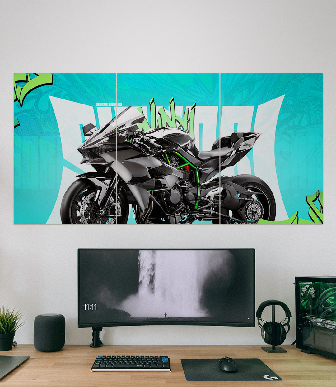 Kawasaki Ninja H2R X Shinobi | Bike Set | 3 Piece Set
