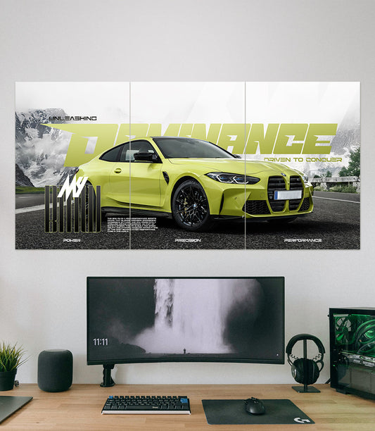 BMW M4 Competition #01 | Dominance | Car Set | 3 Piece Set