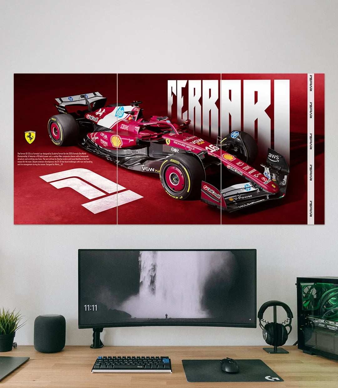 Ferrari SF 25  | Ferrari Formula 1 | CAR SET | 3 Piece Set
