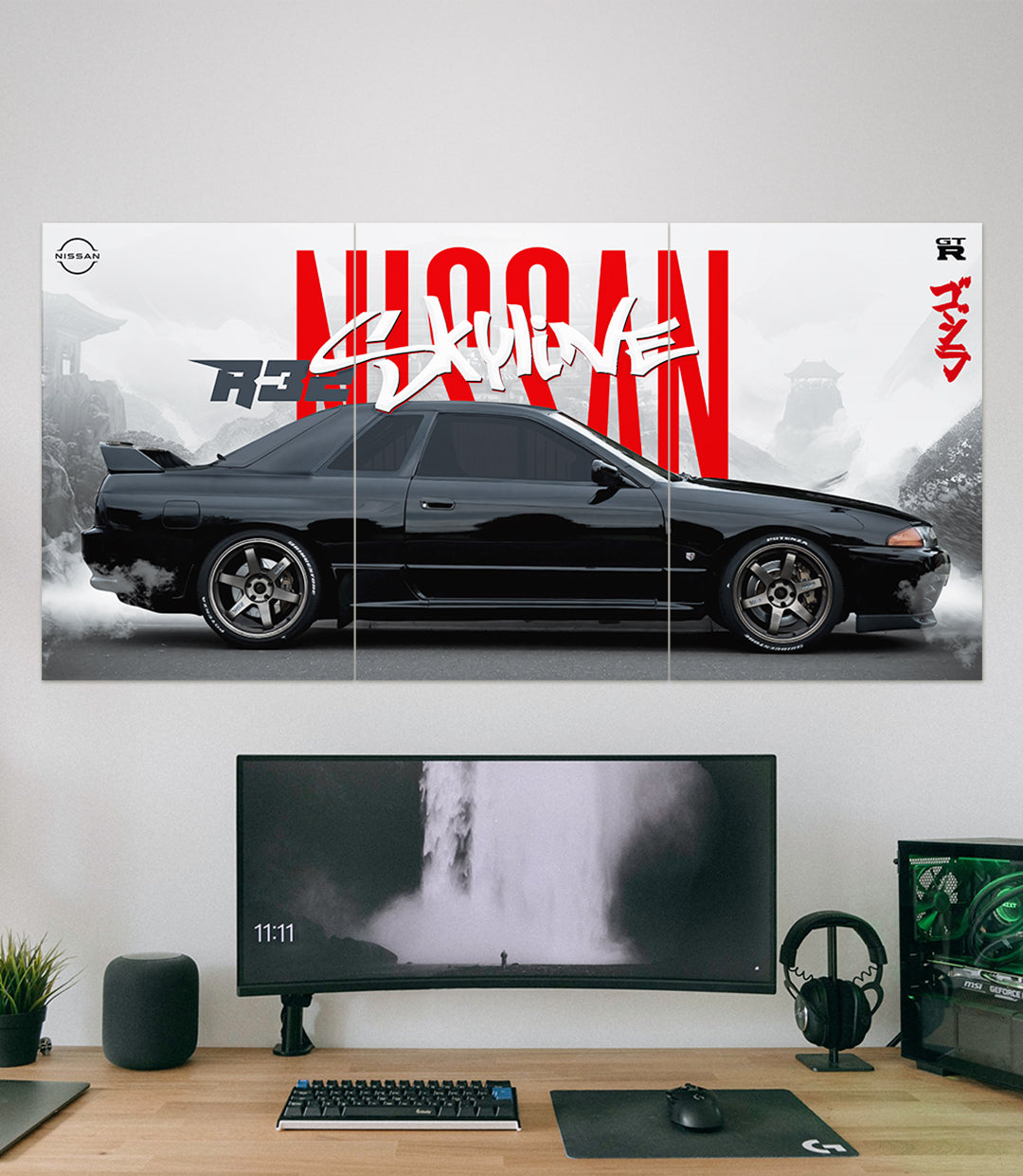 Nissan Skyline GTR R32  | Car Set | 3 Piece Set