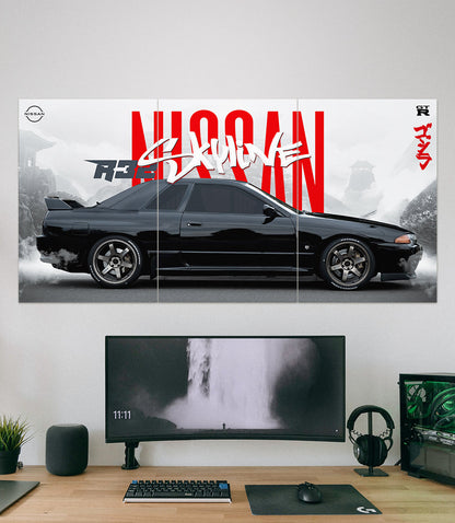 Nissan Skyline GTR R32  | Car Set | 3 Piece Set