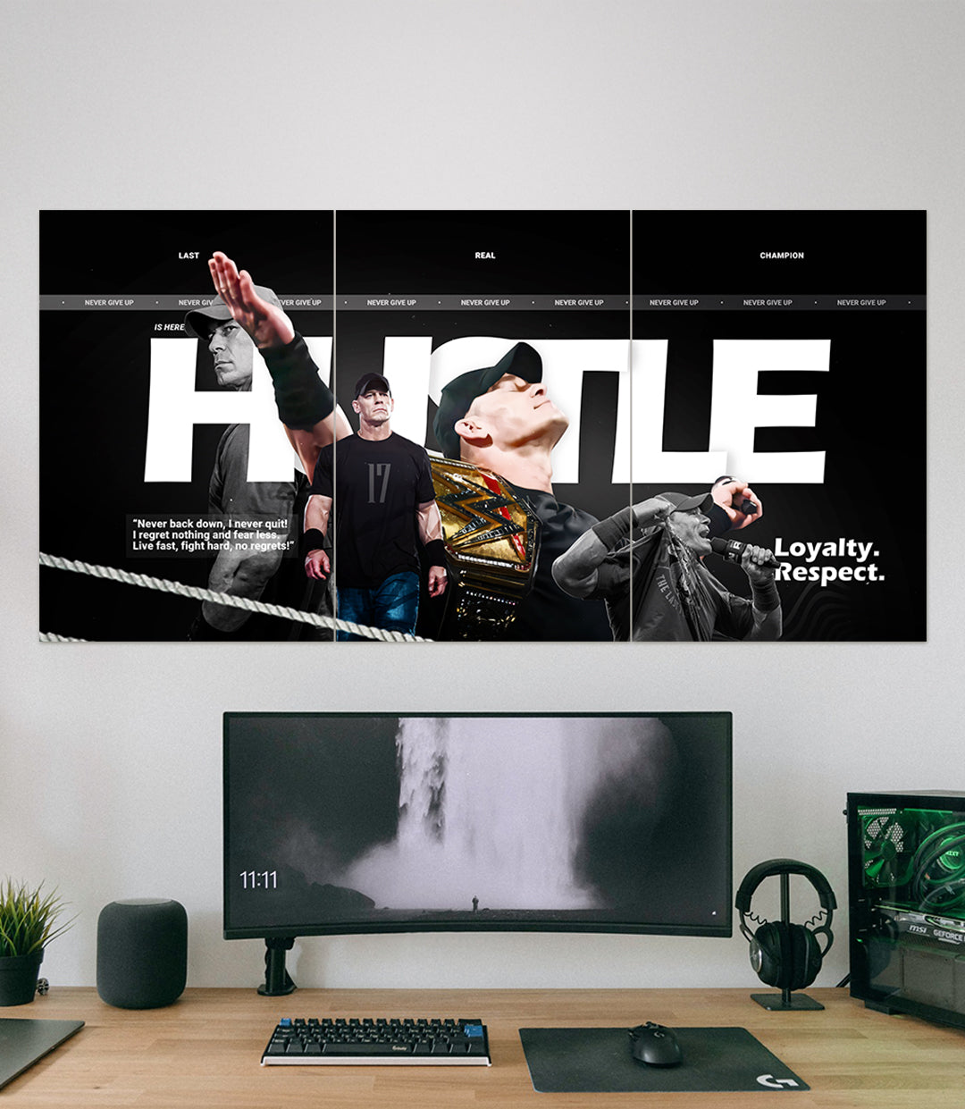 Hustle Loyalty Respect | John Cena | 3 Piece Set