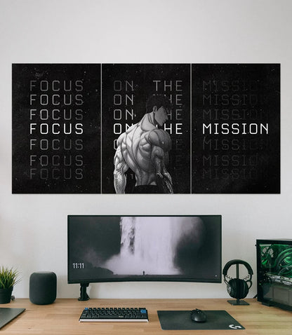 Focus on the mission | Motivation | 3 Piece Set