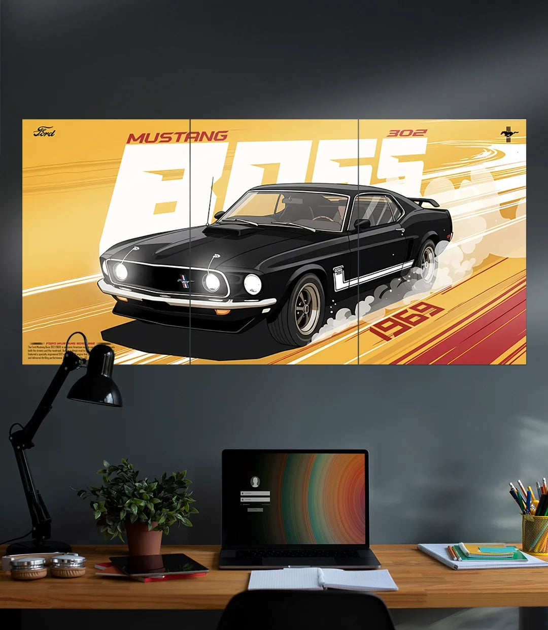 Ford Mustang Boss 302  | Car Set | 3 Piece Set