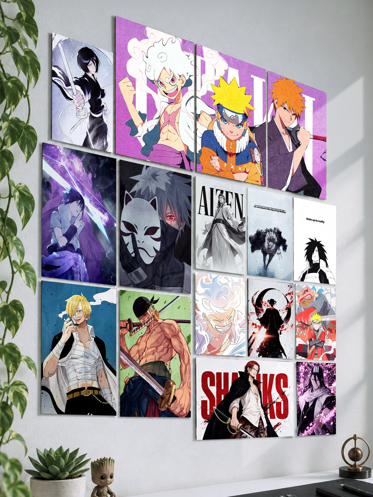 Legendary Trio Wall Setup | Premium Wall Setup Pack | 16 Piece A4 A3 Mix Pack (Copy)