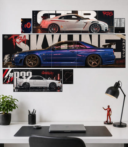 SKYLINE Legacy Wall Set | Nissan Combo | Wall Setup Pack