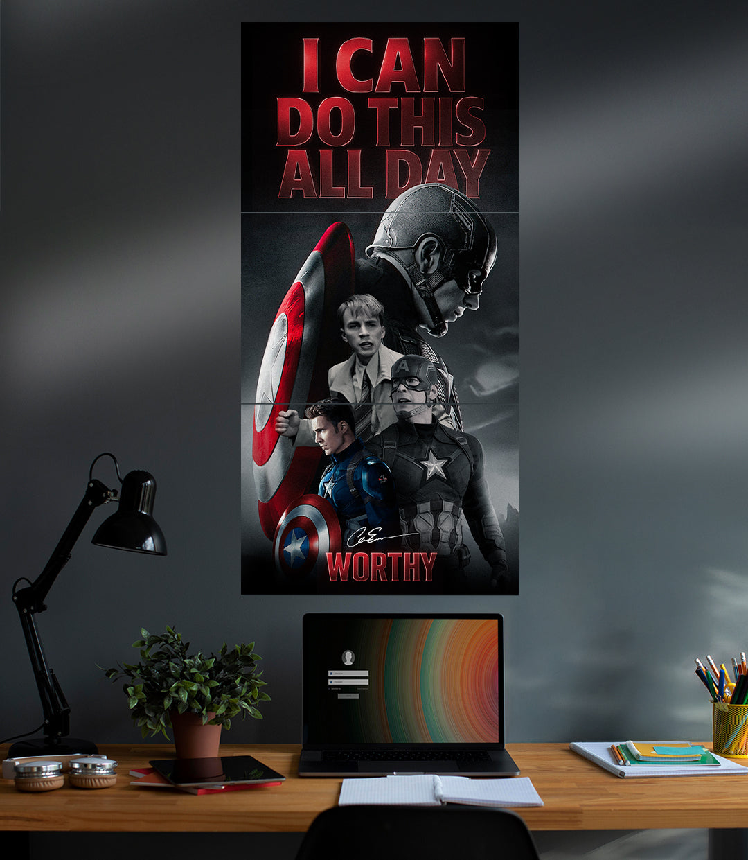I CAN DO THIS ALL DAY x Captain America | Motivation | 3 Piece Set