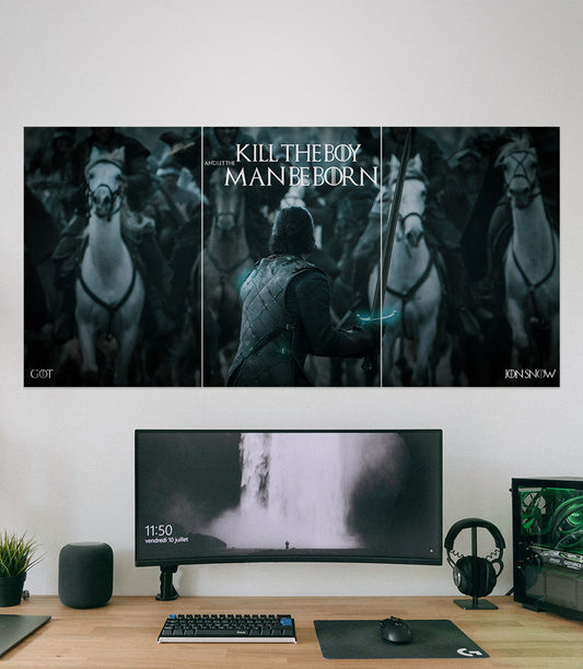 Kill the boy Jon Snow | Battle of the Bastards | Game of Thrones #01 | 3 Piece Set