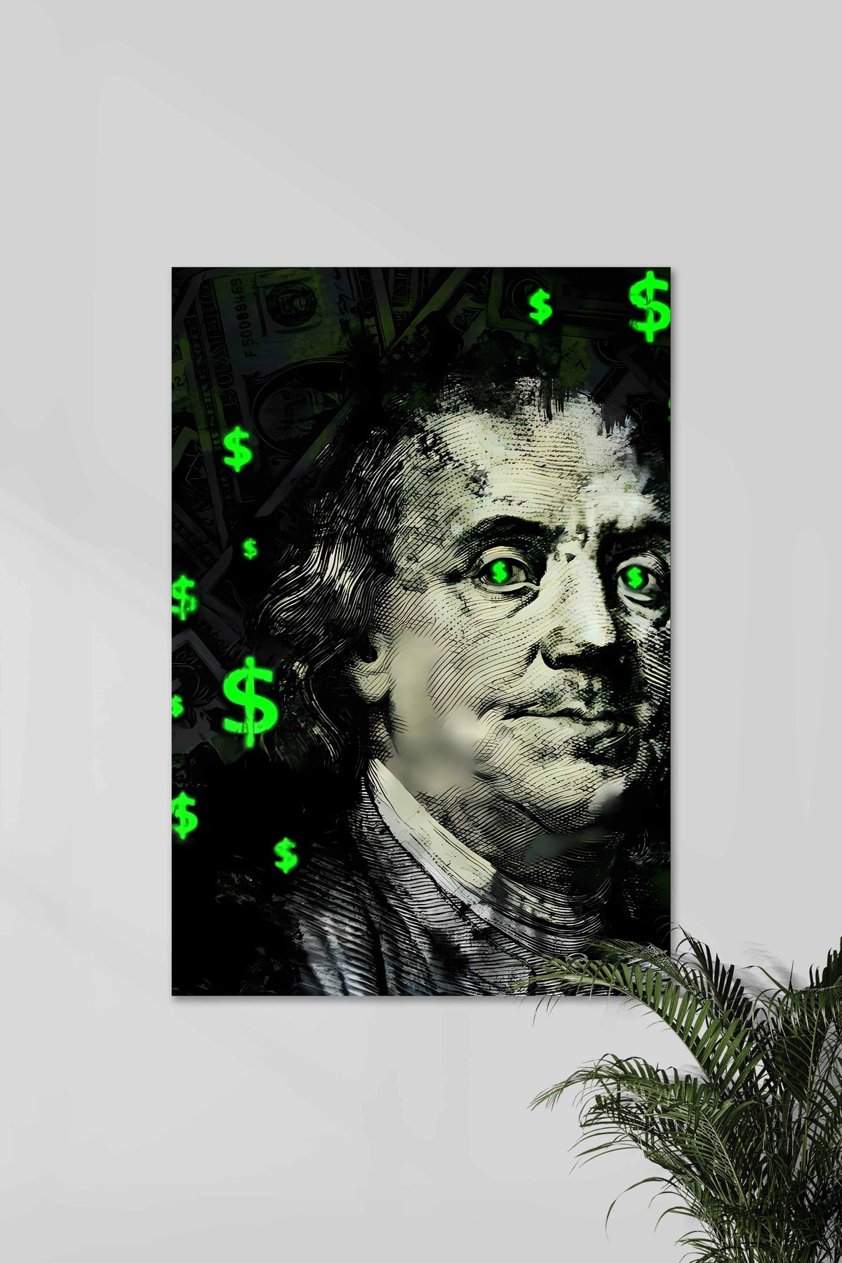 BENJAMIN FRANKLIN | Founding Father of the United States | Money Aesthetic Poster