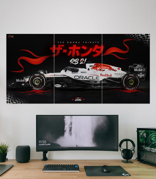 Honda Tribute x RB21 x RedBull Racing | CAR SET | 3 Piece Set