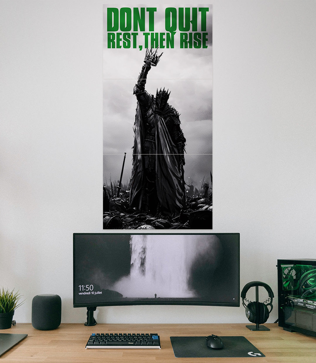 Dont Quit Rest Then RISE | Motivation | 3 Piece Set