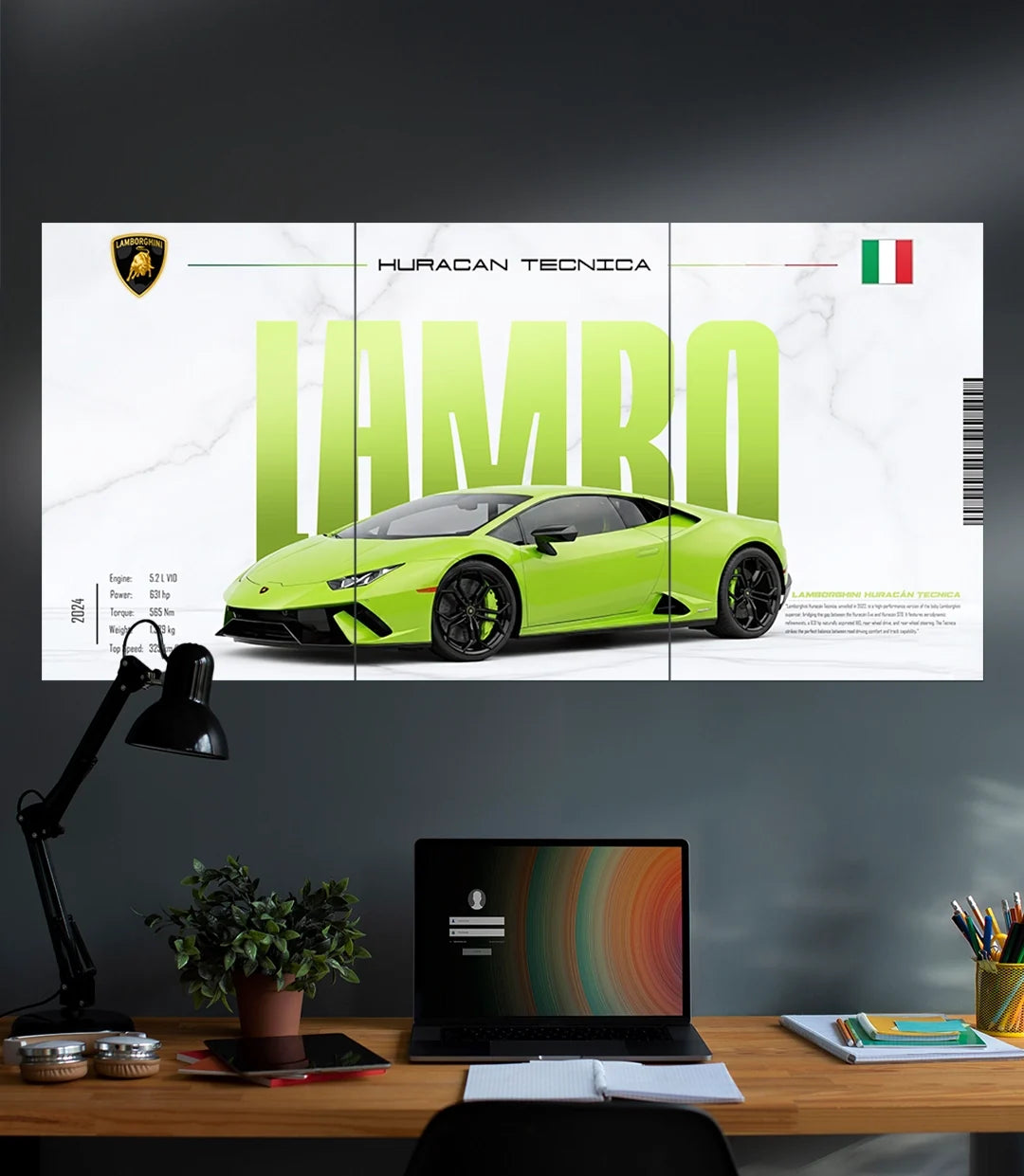 Lamborghini Huracan Tecnica | Solid Car Set | 3 Piece Set