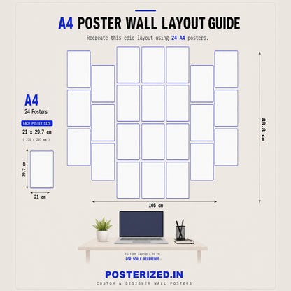 Ultimate Fan Wall Setup - 24 A4 Pack | Wall Setup Pack