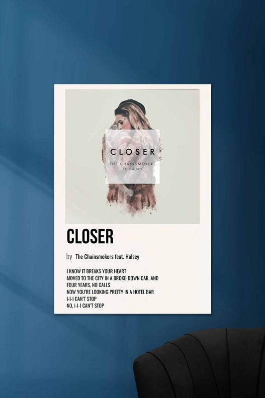 Closer x The Chainsmokers | Music Card | Music Artist Poster