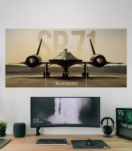 SR 71 BLACKBIRD | Fighter Jet | 3 Piece Set
